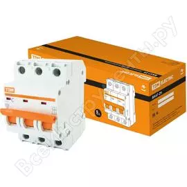 Автомат TDM ELECTRIC ВА47-29 3Р, 16 А, 4,5 кА, С SQ0206-0109
