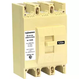 Автоматический выключатель texenergo ва 04-36-340010 ухл3 125а sav36-125