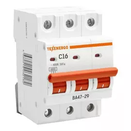 Автоматический выключатель texenergo ва 4729 3п 16а 6ка характеристика с tam34c16-1