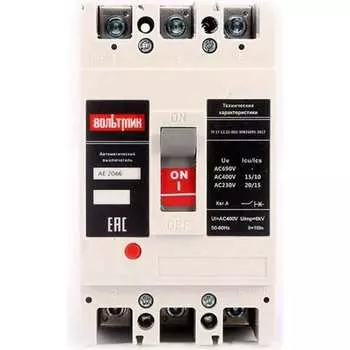 Автоматический выключатель ВТМ АЕ 2066-40Б-00У3 ВТМ00041448