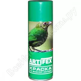 Автомобильная краска на водной основе artifex аэрозоль, зеленая 37a