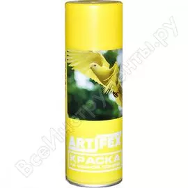 Автомобильная краска на водной основе artifex аэрозоль, желтая 41a