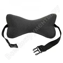 Автомобильная подушка на подголовник bio-textiles черная, 30х15х15 см g314