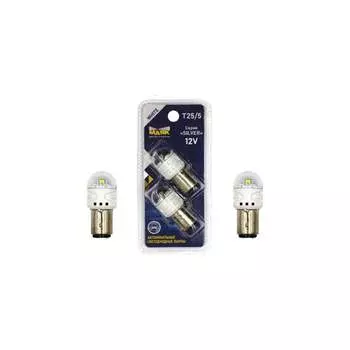 Автомобильная светодиодная лампа для противотуманных фар, стоп-сигналов, указателей поворота Маяк 12T25/5-W/SL16/2BL