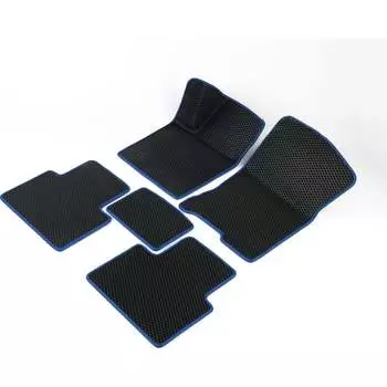 Автомобильные коврики для BMW 5 (Е34) 1988-1997 (БМВ Е34) Vicecar DL4014-темносиний