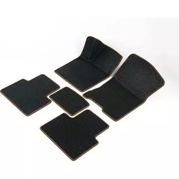 Автомобильные коврики для Daewoo Nexia 1995-2015 (Нексия) Vicecar DL10004-коричневый