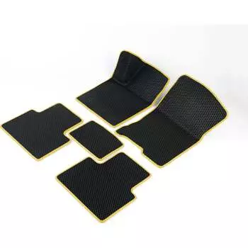 Автомобильные коврики для Lada 2110 2111 2112 1996 - 2014 (ВАЗ) Vicecar DL49007-желтый