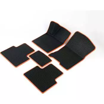 Автомобильные коврики для Lexus NX 2014-2021 (Лексус НХ) Vicecar DL26023-оранжевый