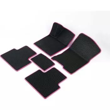 Автомобильные коврики для Opel Astra J 2010 - 2022 (Опель Астра джей) Vicecar DL33006-розовый