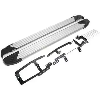 Автомобильные пороги для Honda CR-V V 2017-н.в. Rival Silver F173AL.2103.1