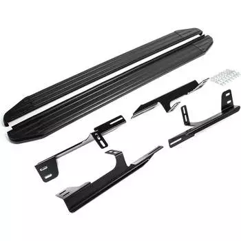 Автомобильные пороги для Honda CR-V IV 2012-2015 г.в. Rival Premium-Black A173ALB.2102.1