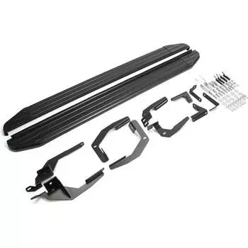 Автомобильные пороги для Lexus RX IV 2015-н.в. Rival Premium-Black A180ALB.3203.1