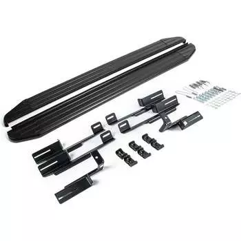 Автомобильные пороги для Mitsubishi Eclipse Cross 2018-2021 г.в. Rival Premium-Black A180ALB.4007.1