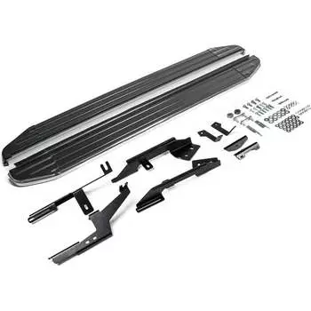 Автомобильные пороги для Nissan Terrano III 2014-2017-2017-н.в./Renault Arkana 2019-н.в./Duster 2010-2015-2015-н.в./Kaptu Rival Premium A173ALP.4701.3