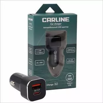 Автомобильный адаптер CARLINE CH-2U-TC