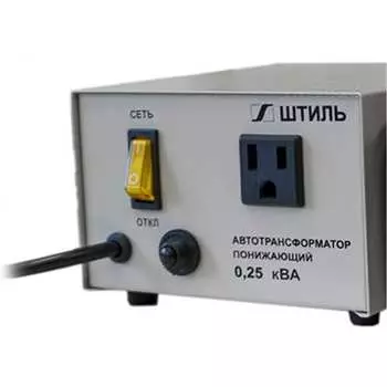 Автотрансформатор 0.25 ква, в сером корпусе штиль ат 220/120-0,25-50 с/к