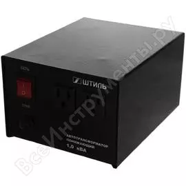 Автотрансформатор 1.0 ква, в черном корпусе штиль ат 220/100-1,0-50 ч/к