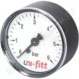 Аксиальный манометр 6бар, диаметр 63мм, 1/4н uni-fitt 300p2030