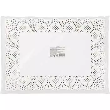 Ажурная бумажная прямоугольная салфетка AVIORA 104-119
