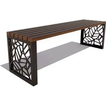 Банкетка 7 скамеек Севастополь 77123 77123/Б_СВ/1,8/9005/С_ПАЛ