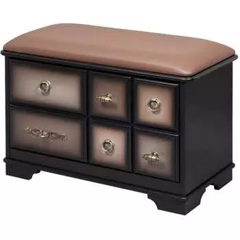 Банкетка BOGACHO Пандора 11539/Оберджи/домуссиена/шоколад