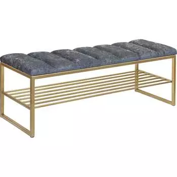 Банкетка GreenWeen RUBY GW-RUBY-SGREY-110G-BL