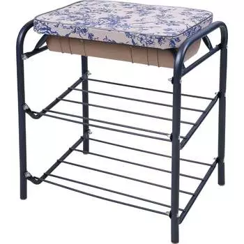 Банкетка Nika НИКА Haushalt НБ1 НБ1/J в стиле "Де Жуи"/сапфир