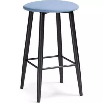 Барный стул Woodville Гангток катания дасти блю, черный матовый 507424