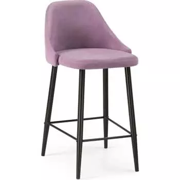 Барный стул Woodville Джама лавандовый, черный матовый 448664
