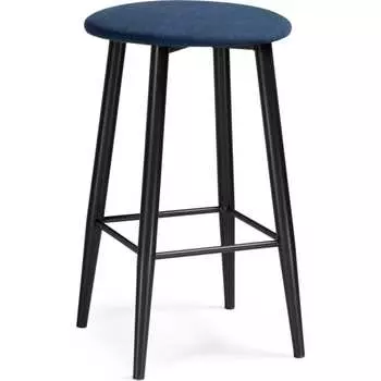 Барный стул Woodville Гангток темно-синий, черный матовый 469983