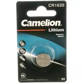 Батарейка Camelion CR1620 BL-1 литиевая 3В 3610