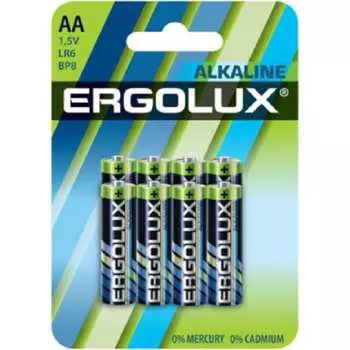 Батарейка Ergolux alkaline BL8 LR6 14815