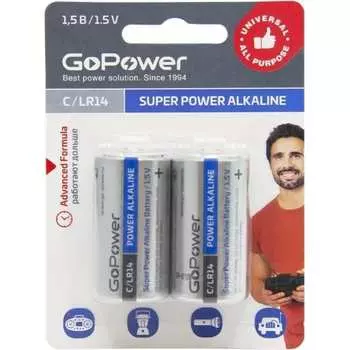 Батарейка GoPower LR14 00-00017861