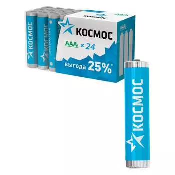 Батарейка КОСМОС LR03 пласт. бокс уп.24шт KOCLR03 24BOX 278064