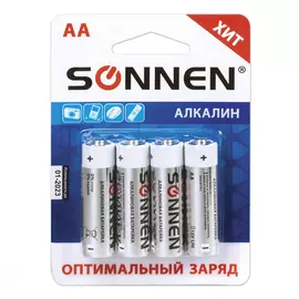 Алкалиновые батарейки SONNEN Alkaline 451085