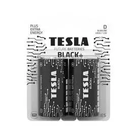 Батарейки tesla d, black+, 2 штуки 8594183396729