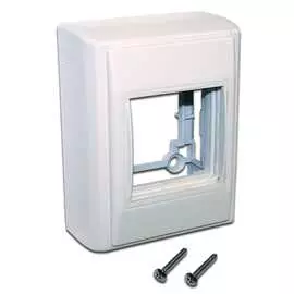 Базовый настенный бокс LANMASTER Mosaic LAN-WA-RMB-F45/B-WH