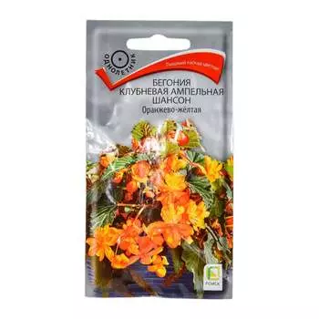 Бегония клубневая ампельная Агрохолдинг ПОИСК Шансон Оранжево-желтая 160797