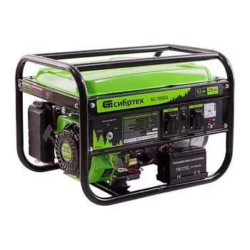 Бензиновый генератор СИБРТЕХ БС-3500Э 94538