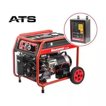 Бензоэлектростанция Hammer flex GN8000ATS