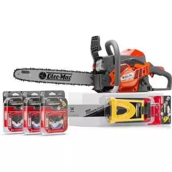Бензопила Oleo-Mac GSH 40 16", 3/8, 1.3 мм + комплект PowerSharp шина 14” 5033-9001E1PS14/2