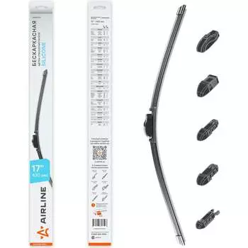 Бескаркасная щетка стеклоочистителя Airline SILICONE AWBBS005