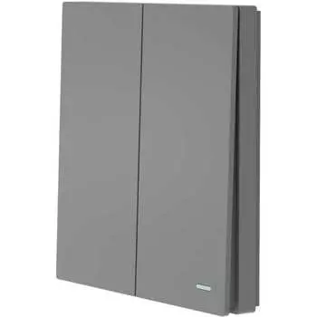 Беспроводной двухклавишный выключатель GRITT Evolution 14011