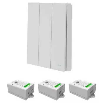 Беспроводной трехклавишный выключатель GRITT Evolution 14103