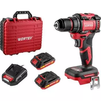 Бесщеточная аккумуляторная дрель-шуруповерт WORTEX BD 2025 DLi 1329836
