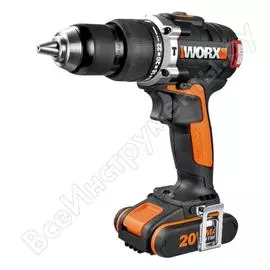 Бесщеточная ударная аккумуляторная дрель-шуруповерт WORX