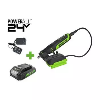 Бесщеточный гравер GreenWorks G24RT 3200807VUA