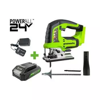 Бесщеточный лобзик GreenWorks GD24JS 3601407VUA