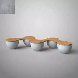 Бетонная скамья ООО АРХИТЕК-БЕТОН