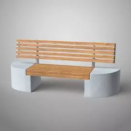 Бетонная скамья ООО АРХИТЕК-БЕТОН